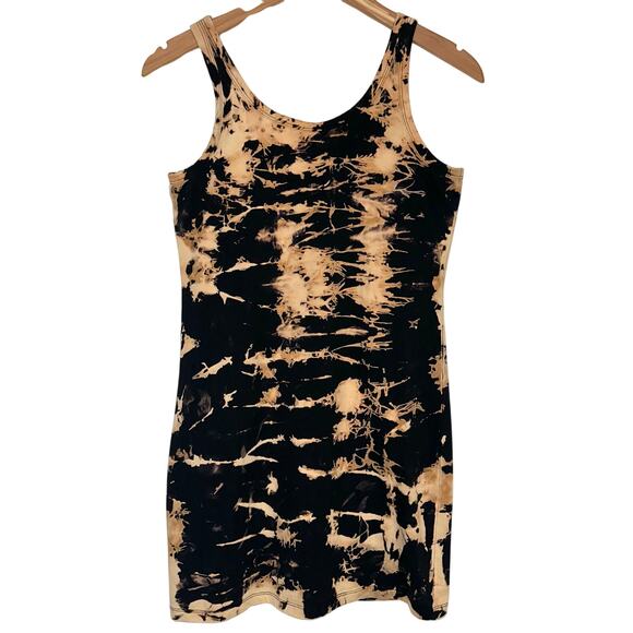 Germanier Paris Hand Dyed & Metallic Painted Bodycon Mini Tank Dress Size US 6 - Picture 9 of 15